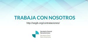 Contratación de prestación de servicios profesionales para el apoyo a la puesta en marcha  del  “Marco Iberoamericano de Movilidad”