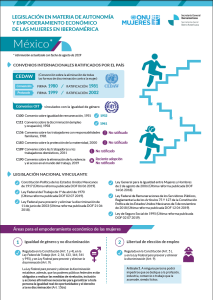Ficha sobre legislación en materia de autonomía y empoderamiento de las mujeres en México